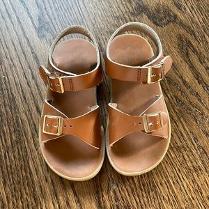 Footmates brown leather sandals size 8 toddler